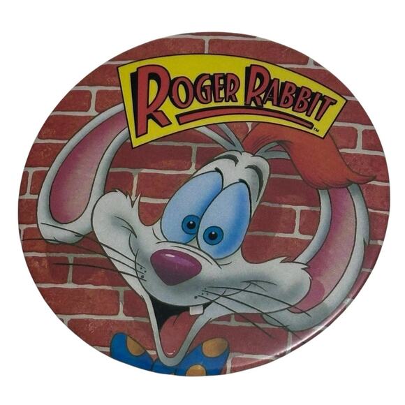 Vintage 1987 Disney Roger Rabbit Pin Button Pin Back The Walt Disney Company - Picture 1 of 6